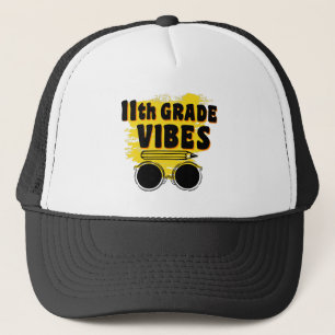 Boné Camiseta Vibes do 11º Ano de Volta às Aulas Primei