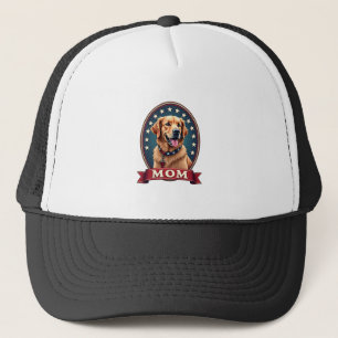 Boné Camiseta Vintage Patriótica Mãe de Cachorro Golden
