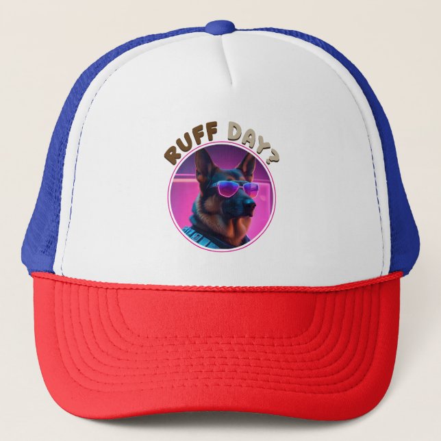 Boné Camisetas de cão bonitas | Cachorro Engraçado | Ca (Frente)
