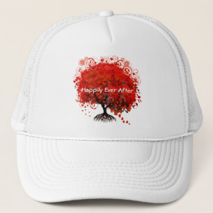 Boné Camisetas de Casamento Red Tree, Presentes, Adesiv