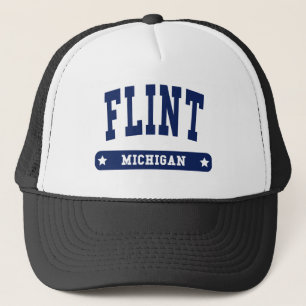 Boné camisetas do Flint Michigan College Style