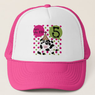 Boné Camisetas e presentes de 5 de Vaca Rosa