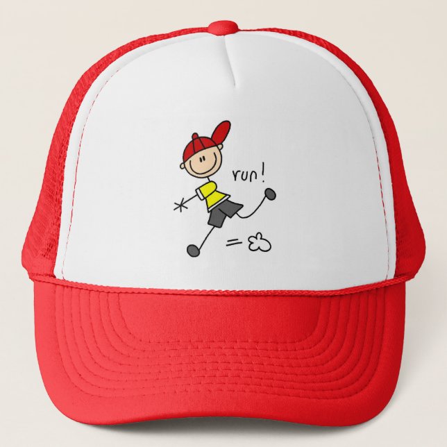 Boné Camisetas e Presentes de Beisebol Correndo (Frente)