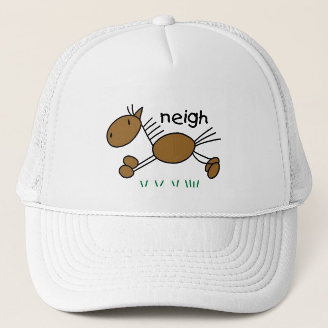 Boné Camisetas e Presentes de Cavalo em Figuras Simples (Frente)