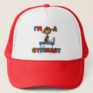 Boné Camisetas e Presentes Macaco Eu Sou um Ginasta