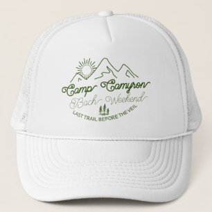 Boné Camp Noiva Personalizada Bachelorette Verde