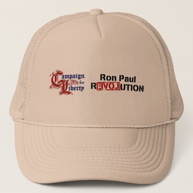 Boné Campanha de Ron Paul para a revolução da liberdade (Frente)