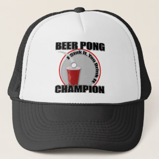 Boné Campeão de Beer Pong