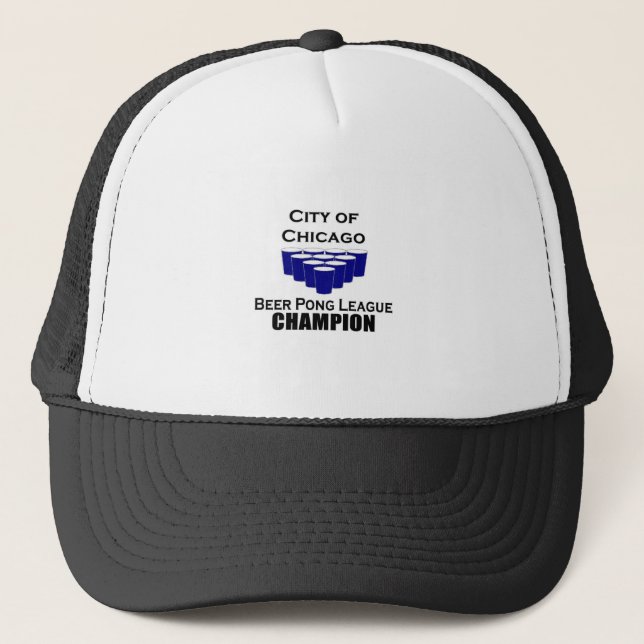Boné Campeão de Pong da cerveja de Chicago (Frente)