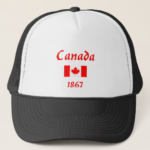 Boné Canadá 1867 Antiga Cor Escura do Sinalizador de Fo