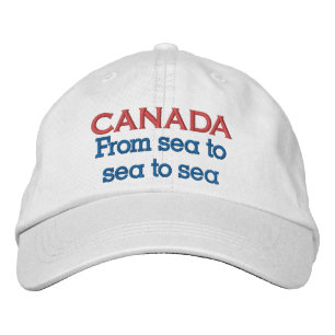 Boné Canadá de mar a mar - Chapéu bordado do mar
