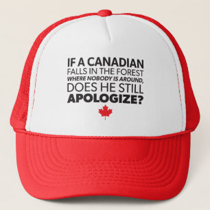 Boné Canadá, Humor Canadiano - Desculpar - Novidade Eng