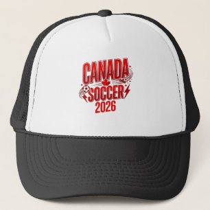 Boné Canada Soccer 2026 Futebol Negrito Tipografia País
