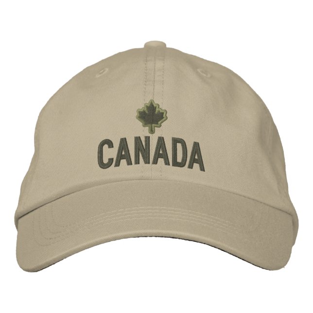 Boné Canadense Maple Leaf Embroiderme Canadá (Frente)