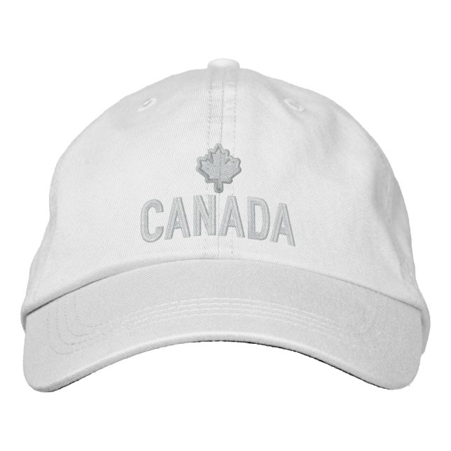 Boné Canadense Maple Leaf Embroiderme Canadá (Frente)