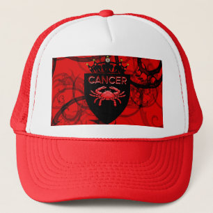 Boné Cancer   Blindagem Zodiac Com Coroa   Trucker Hat