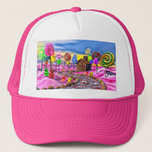 Boné Candyland cor-de-rosa