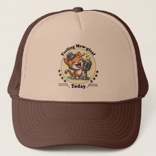 Boné canto de gato engraçado