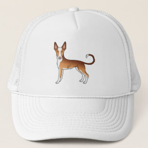 Boné Cão Casaco De Cartoon Vermelho E Branco De Cão I