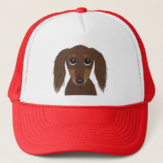Boné Cão-de-caju-dachshund, chocolate castanho-de-cabra
