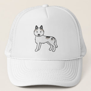 Boné Cão-de-Cartoon Cinto-de-Corte Siberiano-Cabeça-De-