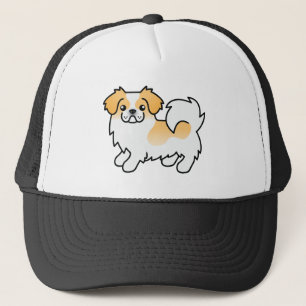 Boné Cão de Cartoon Pintura Tibetana Espanhola