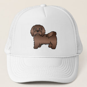 Boné Cão de Cartum de Chocolate Havanês