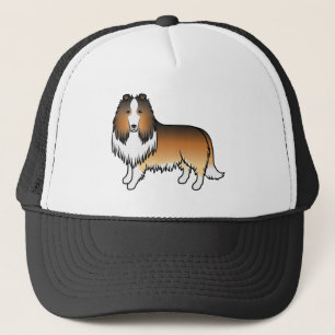 Boné Cão de desenho animado de Collie Rough