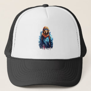 Boné Cão de Esqui em Óculos de Esqui 5
