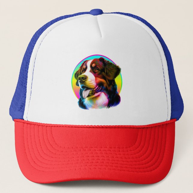 BONÉ CÃO LEGAL ARCO-ÍRIS COLORIDO (Frente)