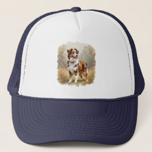 Boné Cão Pastor Australiano Vermelho Merle Aussie