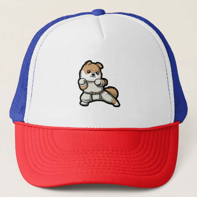 Boné cão sabe karate (Frente)