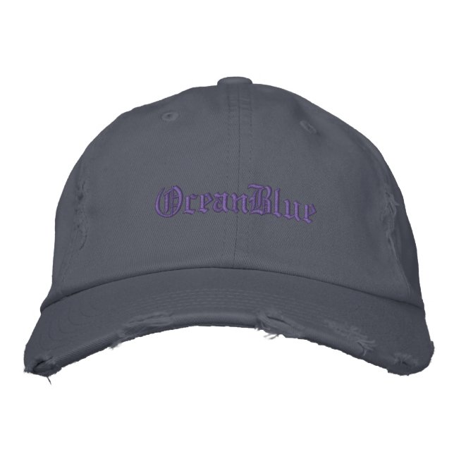 BONÉ CAP EMBROIDERED OCEAN BLUE ART AND DESIGN  (Frente)