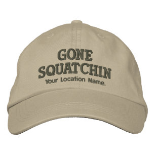 BONÉ CAP PERSONALIZADO GONE SQUATCHIN LOCALIZAÇÃO