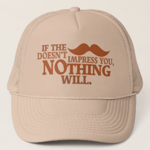 Boné Capa impressionante de bigode - escolha a cor