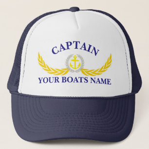 Boné Capitães de motif de ancoragem personalizados