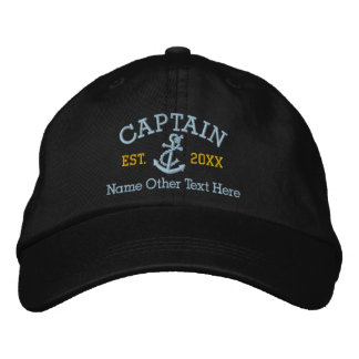Boné Capitão Com Âncora Personalizada