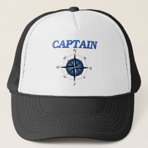 Boné Capitão com o rosa de compasso azul