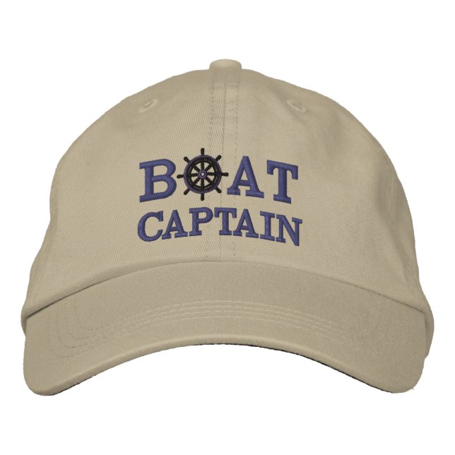 Boné Capitão de Barco de Cruzeiro Náutico Personalizado (Frente)
