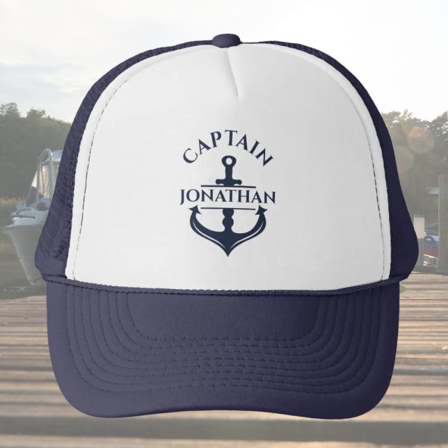 Boné Capitão de Barco Personalizado (Custom captain hat)
