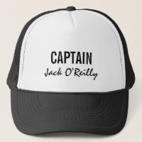 Capitão Preto e Branco Personalizado
