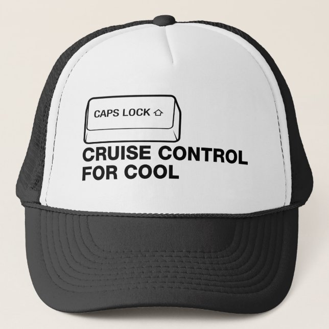 Boné capslock - cruise control para legal (Frente)