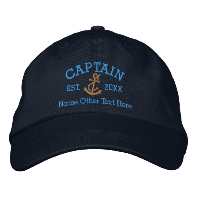 Boné Captain With Anchor Personalized (Frente)
