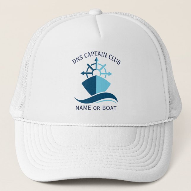 Boné Captain Your Boat Name  (Frente)