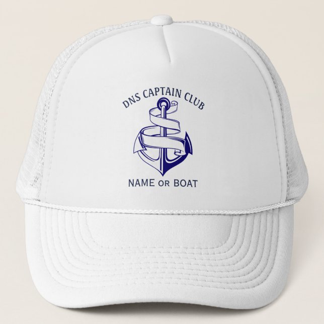 Boné Captain Your Boat Name  (Frente)