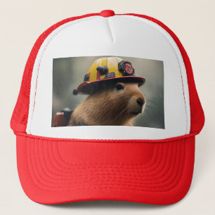 Boné "Capybara para o resgate: Bombeiro Extraordinair