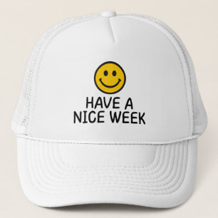 Boné Cara Amarela Sorridente Palavras Gentis