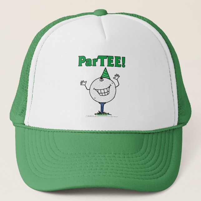 Boné Caráter de bola de golfe ParTEE! (Frente)