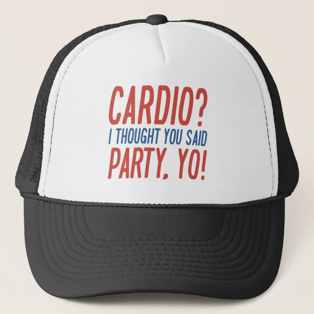 Boné Cardio Party Yo (Frente)