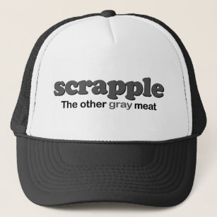 Boné Carne do cinza de Scrapple